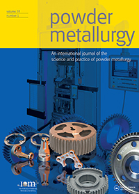 Cover image for Powder Metallurgy, Volume 59, Issue 1, 2016