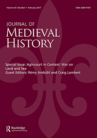 Cover image for Journal of Medieval History, Volume 43, Issue 1, 2017
