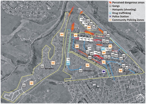 Figure 2. Helenvale Areas of Separation and Conflict (Source: SPUU Inception Report and Masterplan Citation2014).