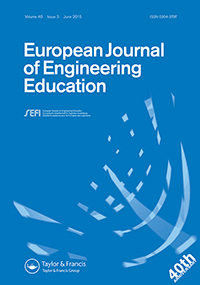 Cover image for European Journal of Engineering Education, Volume 40, Issue 3, 2015