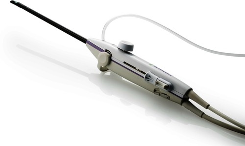 Figure 1 The Sonata treatment device, combining an intrauterine sonography probe with a radiofrequency ablation handpiece into a single integrated handpiece.