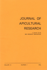 Cover image for Journal of Apicultural Research, Volume 15, Issue 1, 1976