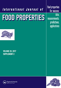 Cover image for International Journal of Food Properties, Volume 20, Issue sup2, 2017