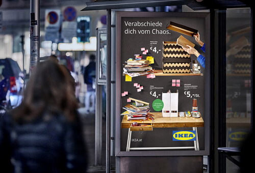 Figure 3. An ad from IKEA says “say goodbye to chaos,” which is their way of selling organizational systems that address the challenge of eliminating the chaos during times of stay-at-home measures.