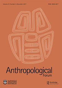 Cover image for Anthropological Forum, Volume 27, Issue 4, 2017