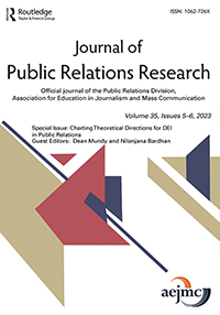 Cover image for Journal of Public Relations Research, Volume 35, Issue 5-6, 2023