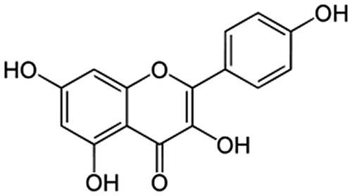 Figure 1. Chemical structure of kaempferol.