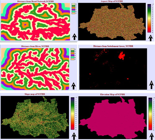 Figure 4. Factor and constraints maps of YCFBR.