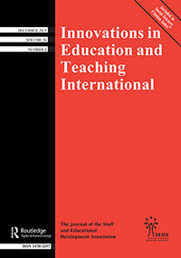Cover image for Innovations in Education and Teaching International, Volume 56, Issue 6, 2019