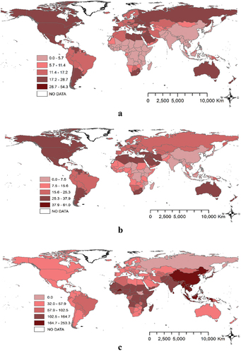 Figure E1. Overweight ASR by countries worldwide, %.