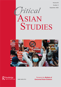 Cover image for Critical Asian Studies, Volume 55, Issue 3, 2023