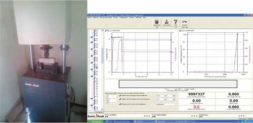 Figure 9. Vibrophor apparatus, Ecran captures frequency examples