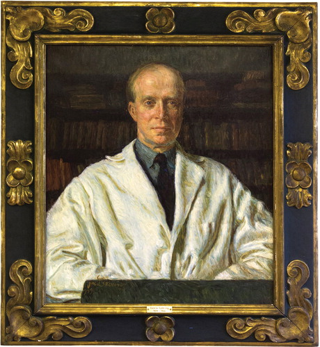 Figure 1. Henrik Sjöbring (oil painting). Psychiatric clinic, Lund. Photo: Roger Lundholm, Skånes universitetssjukhus.