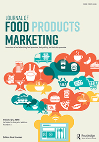 Cover image for Journal of Food Products Marketing, Volume 24, Issue 3, 2018