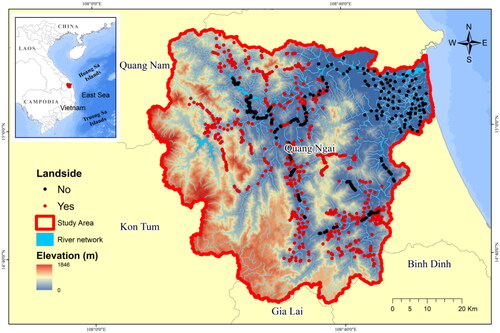 Figure 1. The location of the Tra Khuc river basin in Vietnam.