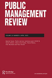 Cover image for Public Management Review, Volume 25, Issue 4, 2023