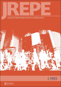 Cover image for Journal of Real Estate Practice and Education, Volume 10, Issue 1, 2007