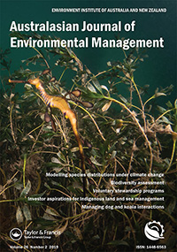 Cover image for Australasian Journal of Environmental Management, Volume 26, Issue 2, 2019
