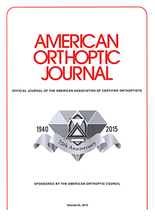 Cover image for Journal of Binocular Vision and Ocular Motility, Volume 65, Issue 1, 2015