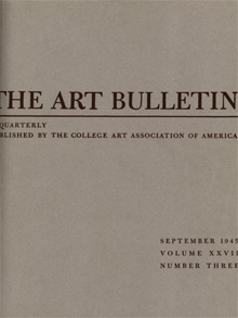 Cover image for The Art Bulletin, Volume 27, Issue 3, 1945