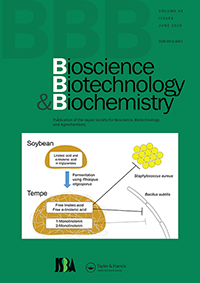 Cover image for Bioscience, Biotechnology, and Biochemistry, Volume 84, Issue 6, 2020