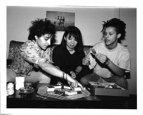Figure 5. Group of three young women playing board game, London. Undated, photograph by Anita J. McKenzie. BCA ref: AC2014/66/4B.