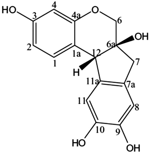 Figure 1. Chemical structure of brazilin.