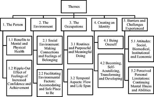 Figure 2. Themes and sub-themes from scoping review articles.