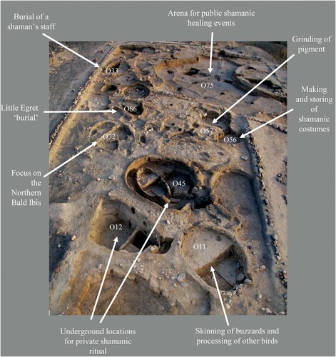 Figure 21 Summary of proposed shamanic activities at WF16.