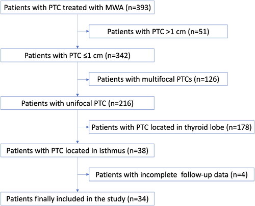 Figure 1. Flow chart of patient selection.