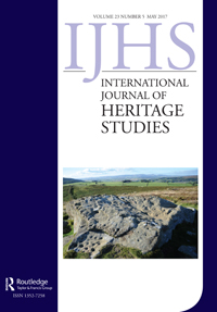 Cover image for International Journal of Heritage Studies, Volume 23, Issue 5, 2017