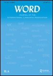 Cover image for WORD, Volume 61, Issue 1, 2015