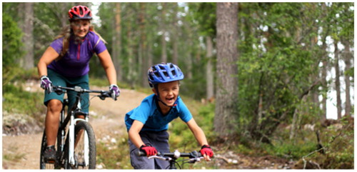 Figure 4. Mountain biking in Idre Fjäll (Source: www.idrefjall.se).