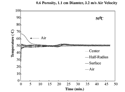 Figure 4. Isothermal temperature profiles.