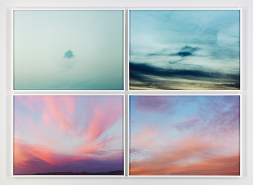Fig. 7. Trevor Paglen, Four Clouds Scale Invariant Feature Transform; Maximally Stable Extremal Regions; Skimage Region Adjacency Graph; Watershed, 2017. Set of four pigment prints 33 × 46 in. © Trevor Paglen. Courtesy of the artist, Altman Siegel, San Francisco, and Pace Gallery.