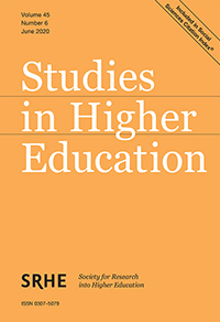 Cover image for Studies in Higher Education, Volume 45, Issue 6, 2020