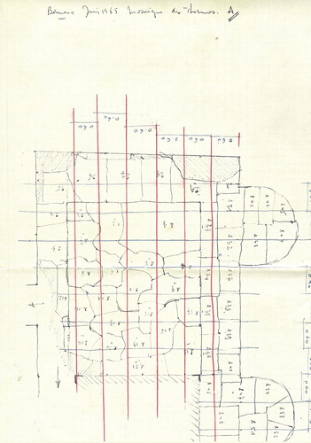 Figure 2. (b) Example of earlier mosaic lifting documentation at Banasa.