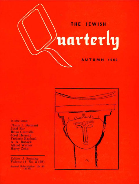 Cover image for Jewish Quarterly, Volume 11, Issue 3, 1963