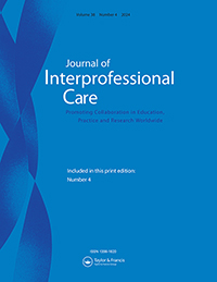 Cover image for Journal of Interprofessional Care, Volume 38, Issue 4, 2024