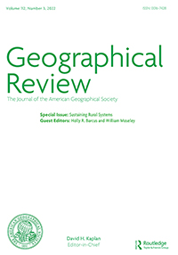 Cover image for Geographical Review, Volume 112, Issue 3, 2022