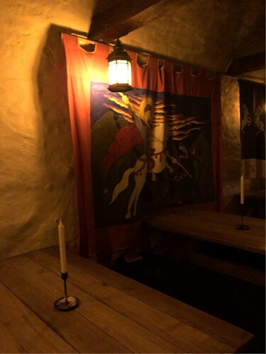 Figure 1. Photo of the medieval interior taken by the author during one of the visits to Sjätte Tunnan.