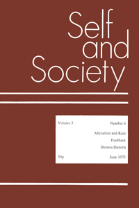 Cover image for Self & Society, Volume 3, Issue 6, 1975