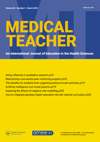 Cover image for Medical Teacher, Volume 45, Issue 3, 2023