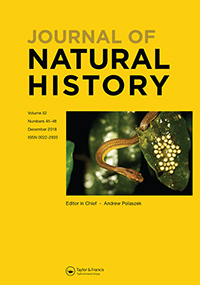 Cover image for Journal of Natural History, Volume 52, Issue 45-46, 2018