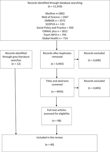 Figure 1. Flow diagram of search strategy.