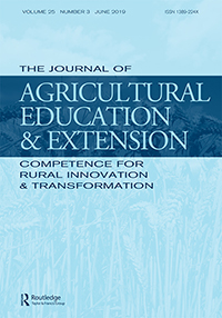 Cover image for The Journal of Agricultural Education and Extension, Volume 25, Issue 3, 2019