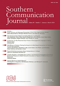 Cover image for Southern Communication Journal, Volume 89, Issue 1, 2024