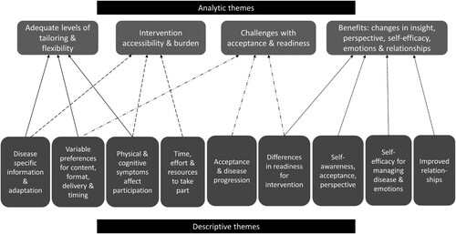 Figure 2. Analytic and descriptive themes.