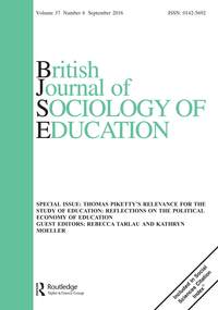 Cover image for British Journal of Sociology of Education, Volume 37, Issue 6, 2016