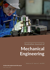 Cover image for Australian Journal of Mechanical Engineering, Volume 22, Issue 3, 2024